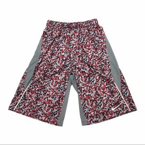Boy’s Nike Dri Fit Red Camo Print Shorts 0523